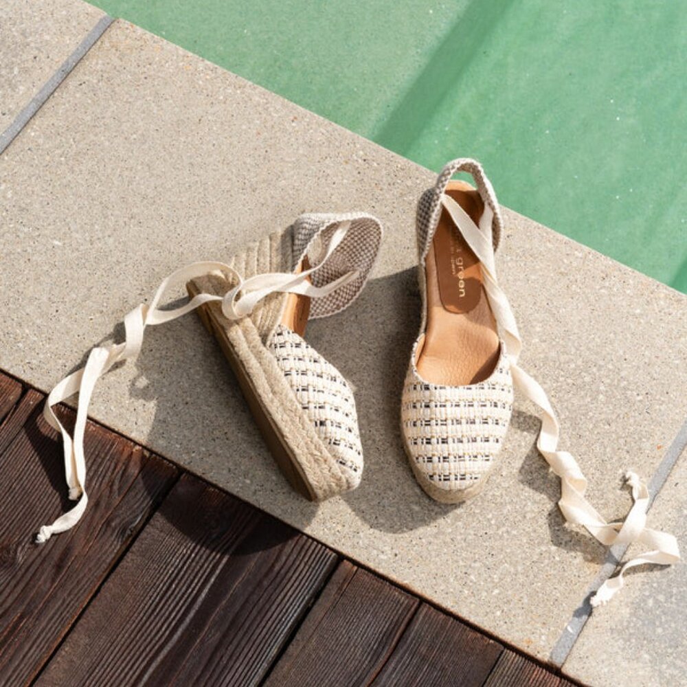 Patricia Green Lillian Espadrille Wedges - Size 9 - Picture 4 of 5